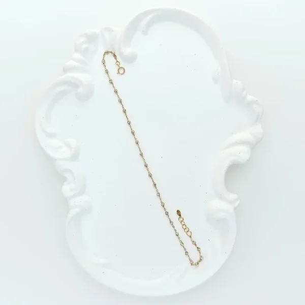 پابند طلای ۱۸ عیار - طرح البرنادو گوی‌تراش